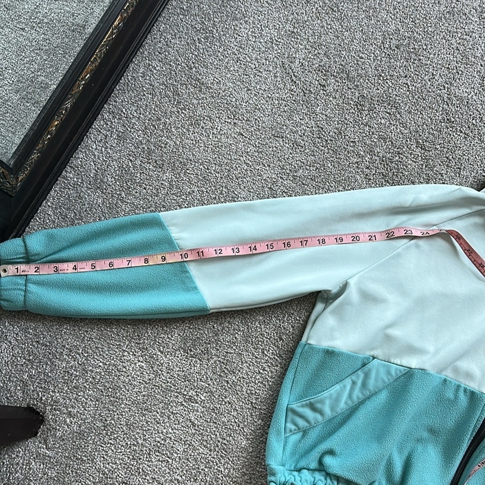 Adidas Teal Bomber Jacket Lightweight Sporty - Picture 5 of 6